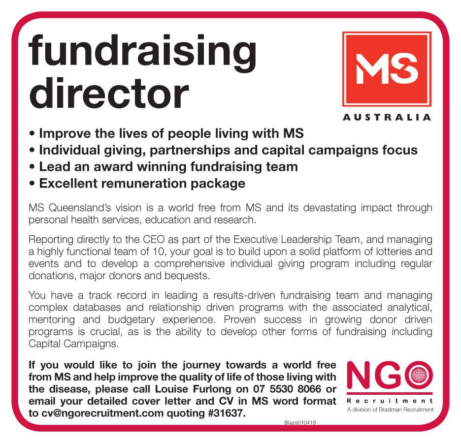 Community fundraising manager jobs